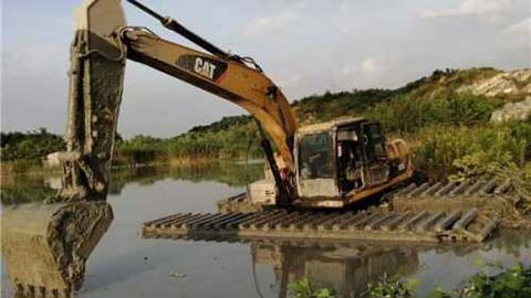 河北租賃水陸兩用挖掘機