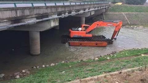 武漢水陸挖掘機出租