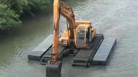 武漢水陸挖掘機出租