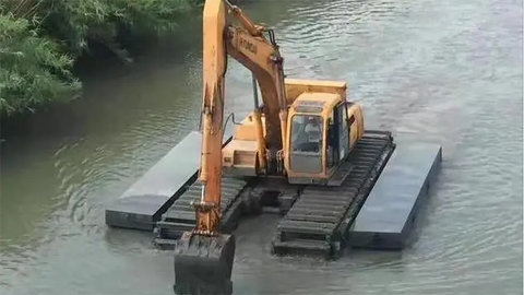 水陸兩用挖機出租